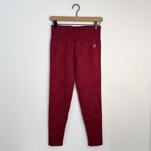 Gymshark Adapt Fleck Red Legging Size Large